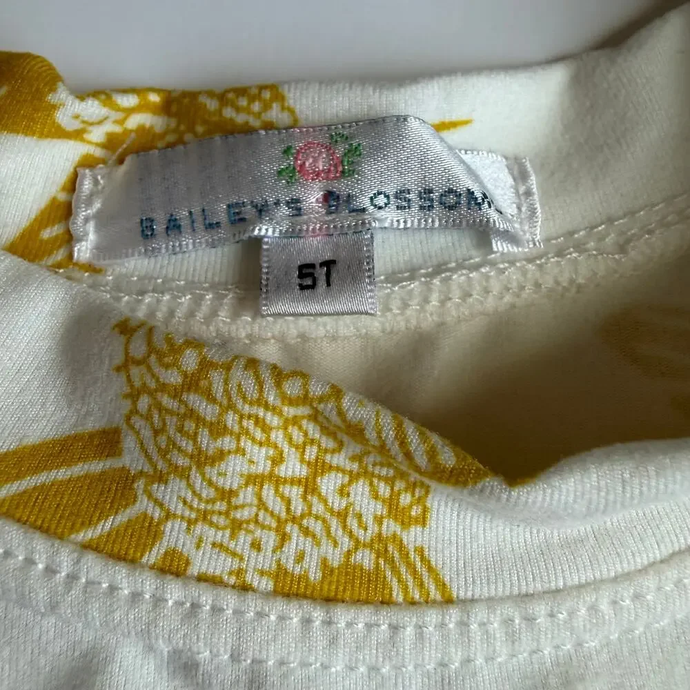 Bailey's Blossoms Hummingbird Off-White Dress Girls 5T - Picture 7 of 8
